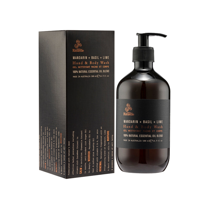 Urban Rituelle Mandarin, Basil & Lime Hand & Body Wash 500ML