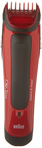 Old Spice Beard & Head Trimmer, powered by Braun, Red/Black