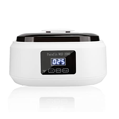 Paraffin Wax Machine, Wax Warmer, Hair Removal Wax Heater, 2L Professional Depilatory Warmer, Wax Heater Hard Wax Beans Facial Body Hair Removal Waxing for Bikini, Eyebrow, Legs, Face, Legs(US Plug)