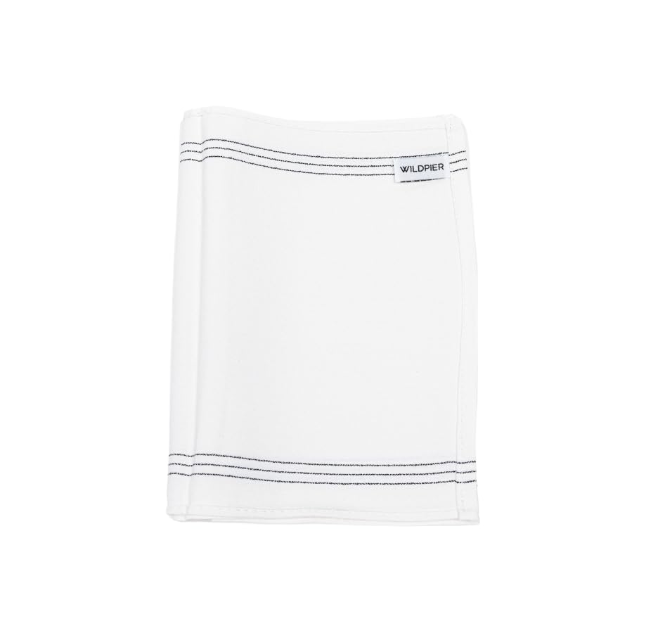 Wildpier Beauty Exfoliating Wash Towel, Washcloth Body Scrub for Bath Shower Spa, Back Washer, Dead Skin Cell Remover, Plant Based Deep Exfoliation Scrubber, White