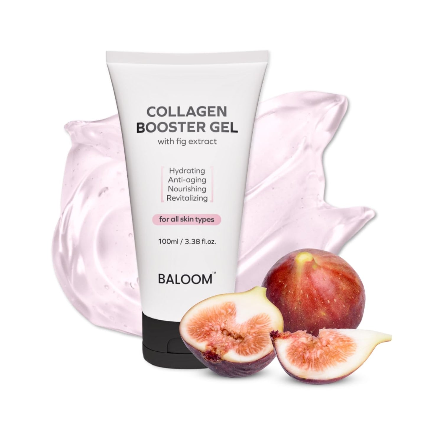 BALOOM Microcurrent Collagen Booster Gel Serum for Korean Skin Care & Face Massagers, Filled With Collagen Capsules, Hydrating & Nourishing & Revitalizing Facial Gel for Skin Care 3.38 Fl Oz