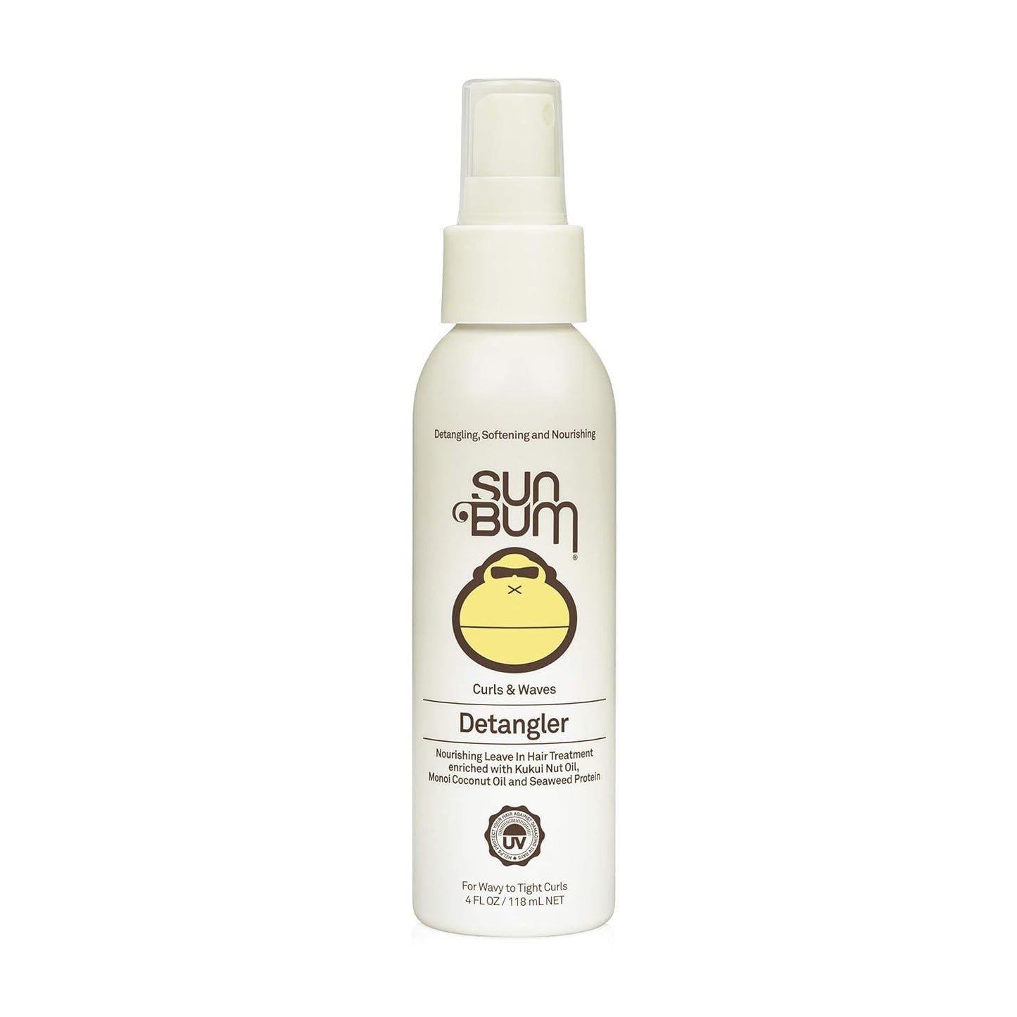 Sun Bum Curls & Waves Detangler | Vegan and Cruelty Free Moisturizing Hair Treatment for Wavy and Curly Hair | 4 oz