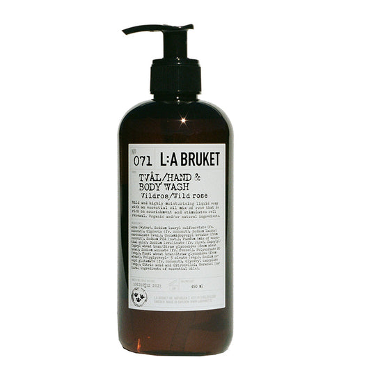 No. 071 Wild Rose Liquid Soap Hand and Body Wash by L:A Bruket Body Wash L:A Bruket 450 ml