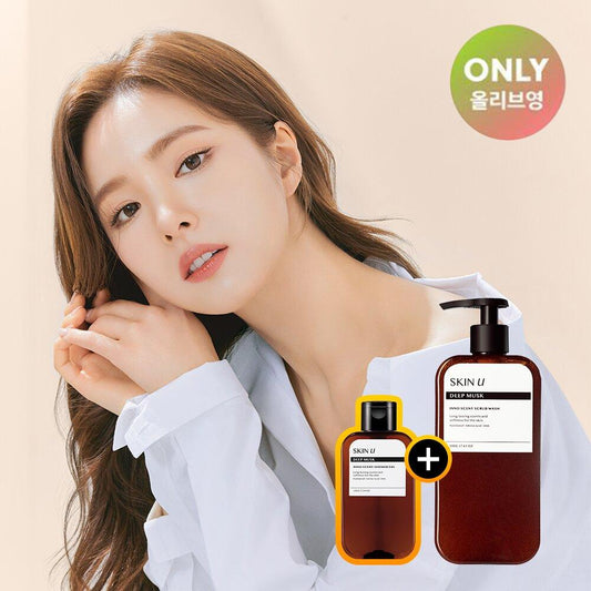 [April OY PICK] Skin U INNO:SCENT (Shower Gel / Scrub Wash) Deep Musk Shower Gel 150g Special Set [Choose 1]
