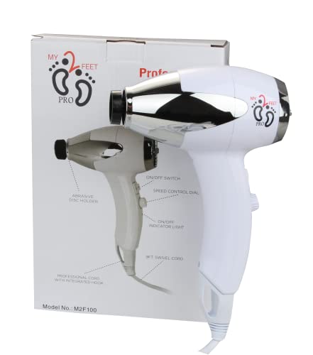 My2Feet Professional Electric Callus Remover+Replacement Disks, White