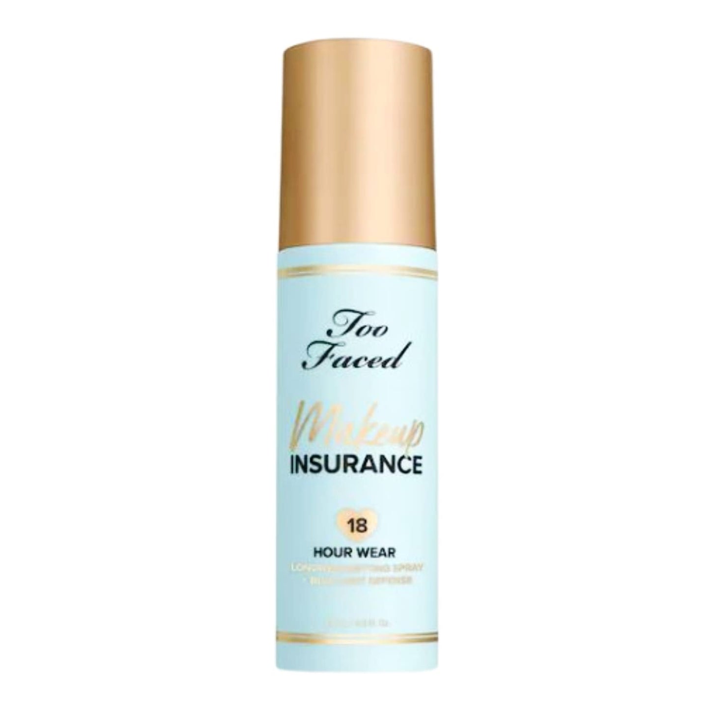 Too Faced Makeup Insurance 18 Hour Wear Longwear Setting Spray + Environmental Defense - 4 fl oz / 118 mL, 0.2 pounds, 1Pack