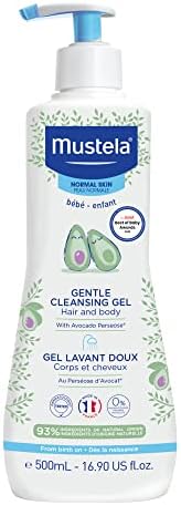 Mustela Baby Gentle Cleansing Gel - Baby Hair & Body Wash - with Natural Avocado fortified with Vitamin B5 - Biodegradable Formula & Tear-Free - 1 or 2-Pack - Various Sizes