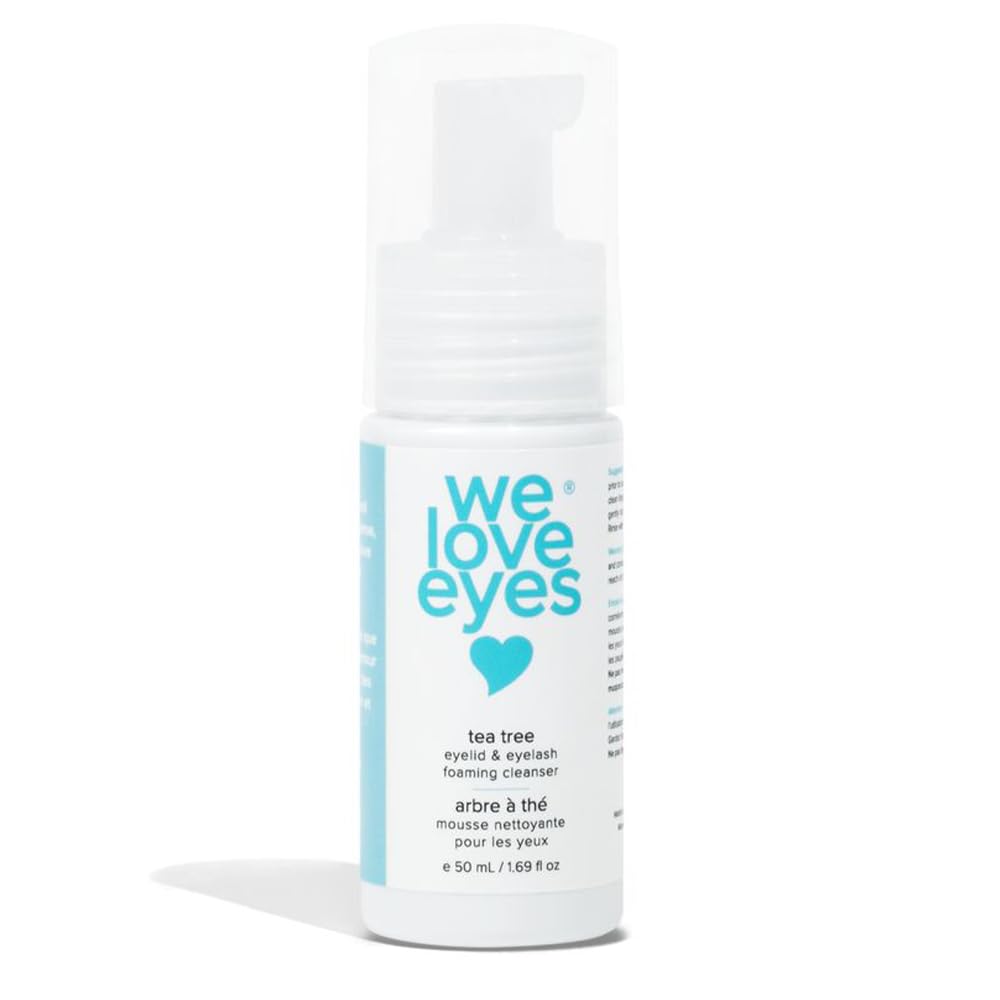 We Love Eyes: Tea Tree Eyelid Foaming Cleanser - Vegan. All natural. Cruelty free. Safe for false lashes.