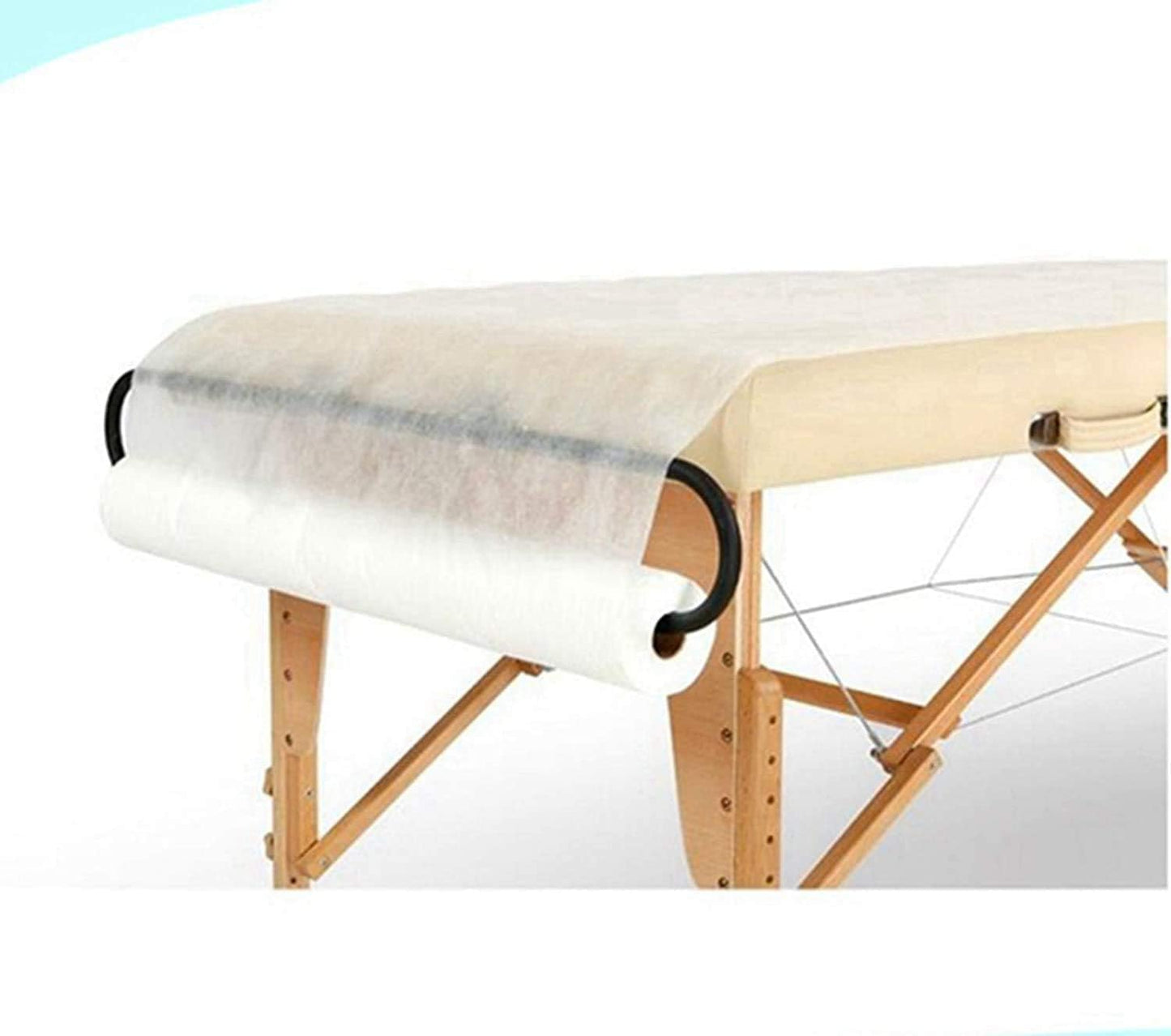 Topbarber Disposable Non-Woven Sheet Salon Beauty Facial Bed Cover Roll for Waxing, Body Care (31" Wide X 354 Feet Long)