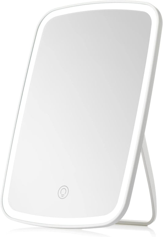 NEZZOE Makeup Mirror Touch Screen Vanity Mirror with LED Brightness Adjustable Portable USB Rechargeable