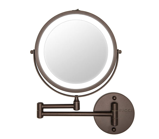 Rucci Wall Mounted Lighted Mirror, 10X