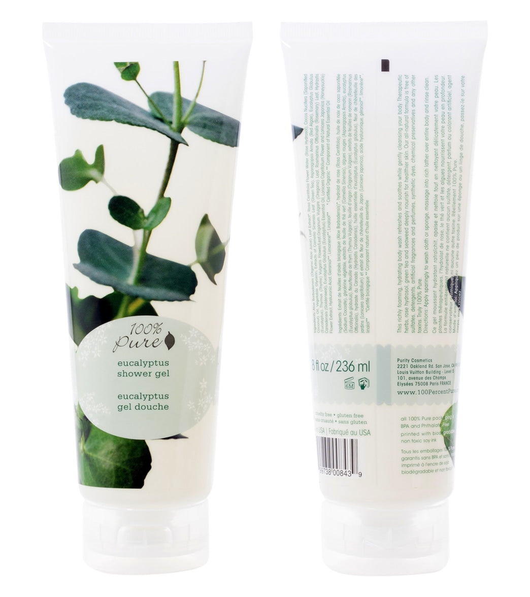 100% Pure Eucalyptus Shower Gel 8 oz.