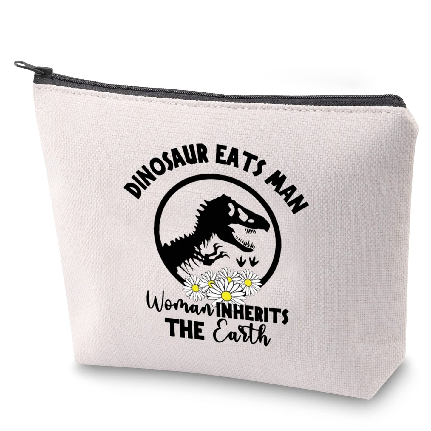 ZJXHPO Jurassic Cosmetic Bag Dinosaur Survival Kit Dinosaur Eats Man Woman Inherits The Earth Makeup Bag With Zipper Power Gift (Dinosaur)