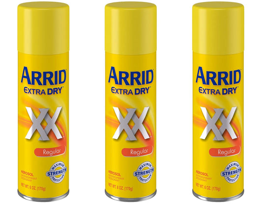 Arrid Arrid Extra Dry Antiperspirant Deodorant Spray Regular (Pack of 3)