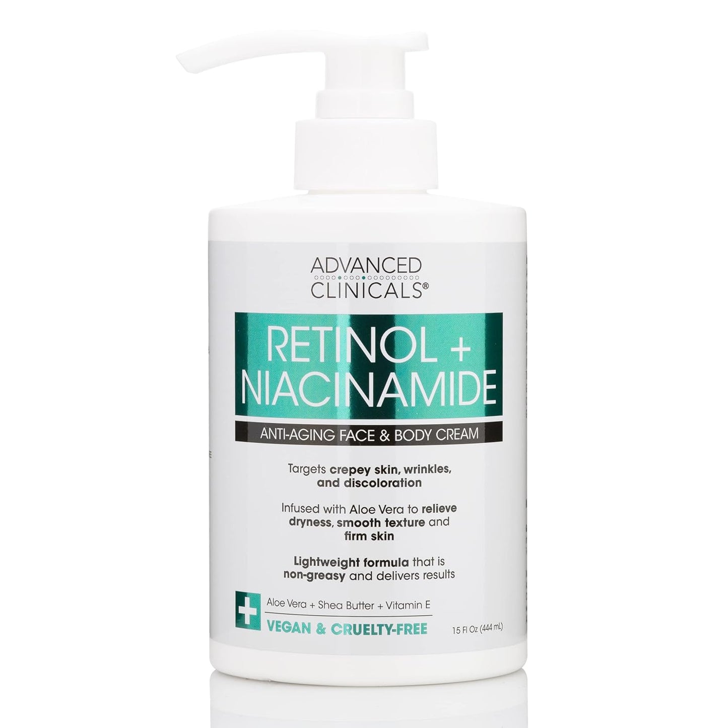 Advanced Clinicals Retinol Body Lotion, Firming & Anti-Aging Moisturizer for Crepey Skin, 15 Oz