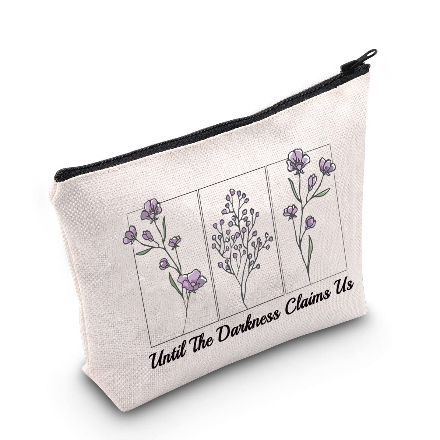 POFULL Throne Of Glass Gift Until The Darkness Claims Us Makeup Bag (Until The Darkness bag)