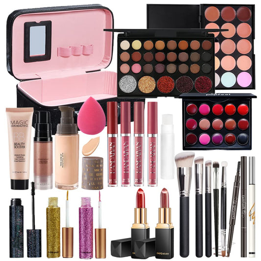 All in One Makeup Kit for Women Full Kit Makeup Gift Set for Women Holiday Gift Box Essential Multipurpose Bundle Full Makeup Kit for Women Gift Makeup Kit (Box1)