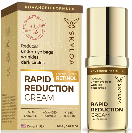 Retinol Eye Cream Anti Aging: Under Eye Cream for Dark Circles and Puffiness Bags - Retinol Eye Serum - Under Eye Serum with Caffeine and Hyaluronic Acid - Visibly Reduces Wrinkles Fine Lines(20ML)