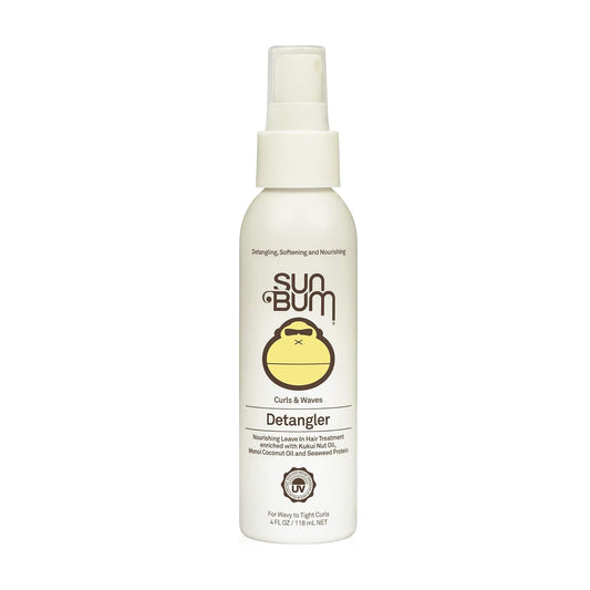 Sun Bum Curls & Waves Detangler | Vegan and Cruelty Free Moisturizing Hair Treatment for Wavy and Curly Hair | 4 oz