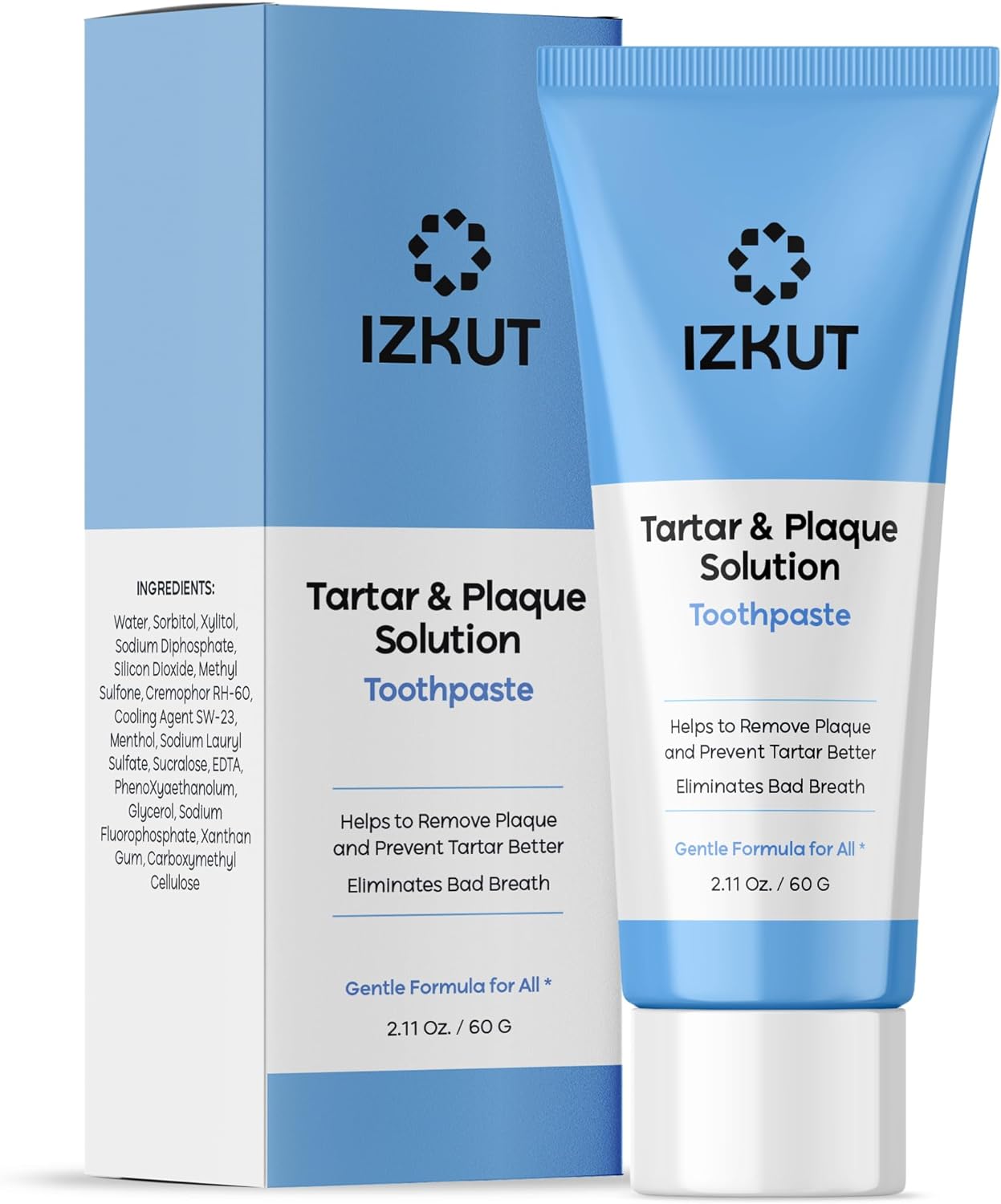 Tartar Control Toothpaste for Tartar Removal: Plaque Remover - Plaque Remover for Teeth - Tartar Remover for Teeth - Hard Plaque Remover - Plaque Toothpaste - Removes Plaque, Prevents & Reduces Tartar