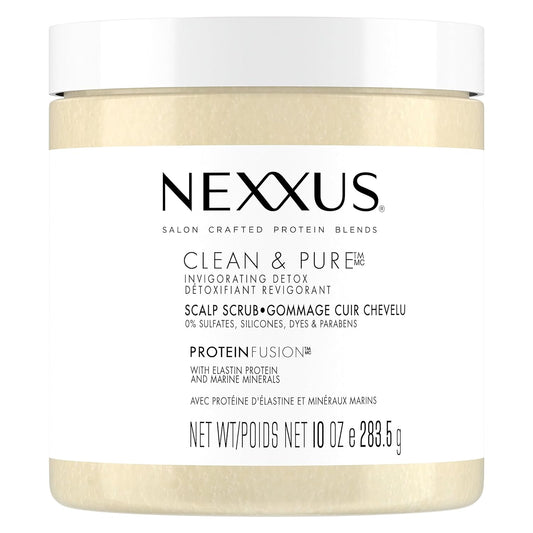 Nexxus Sulfate-Free Hair Scrub To Nourish & Clarify Exfoliating Scalp Scrub Silicone, Dye, & Paraben Free Hair Scrub 10 oz