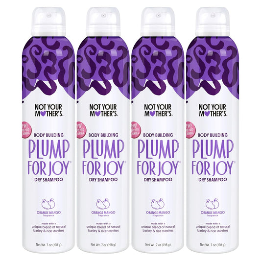 Not Your Mother's Plump for Joy Dry Shampoo - (4-Pack) 7 oz - Dry Shampoo - Instantly Absorbs Hair Oil While Enhancing Style with Fresh Volume