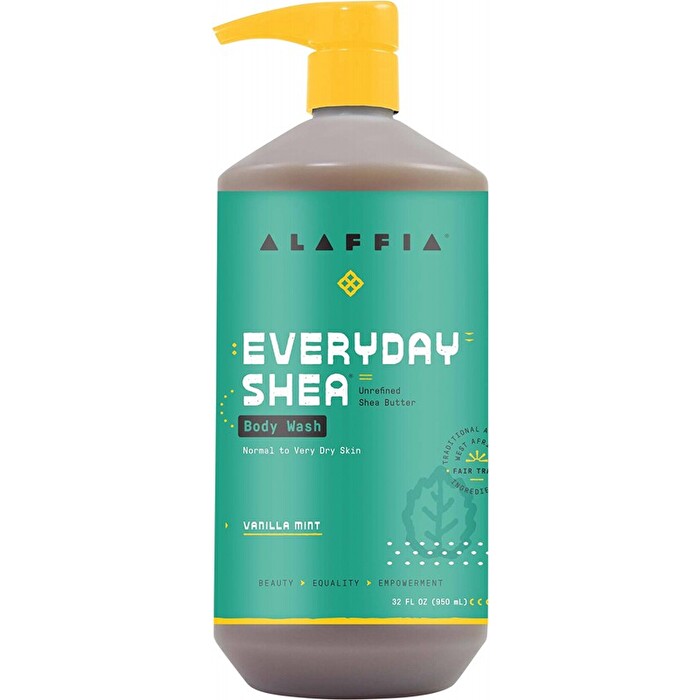Alaffia Everyday Shea Vanilla Mint Body Wash 950ml
