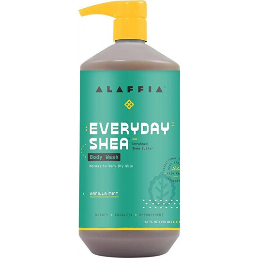 Alaffia Everyday Shea Vanilla Mint Body Wash 950ml